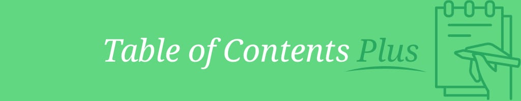 WordPress plugin logo for Table of Contents Plus